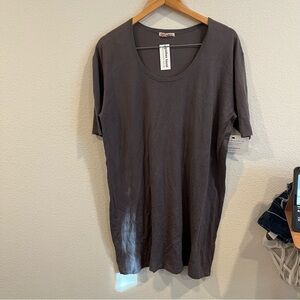 Organic Grethens House plum gray shirt size large